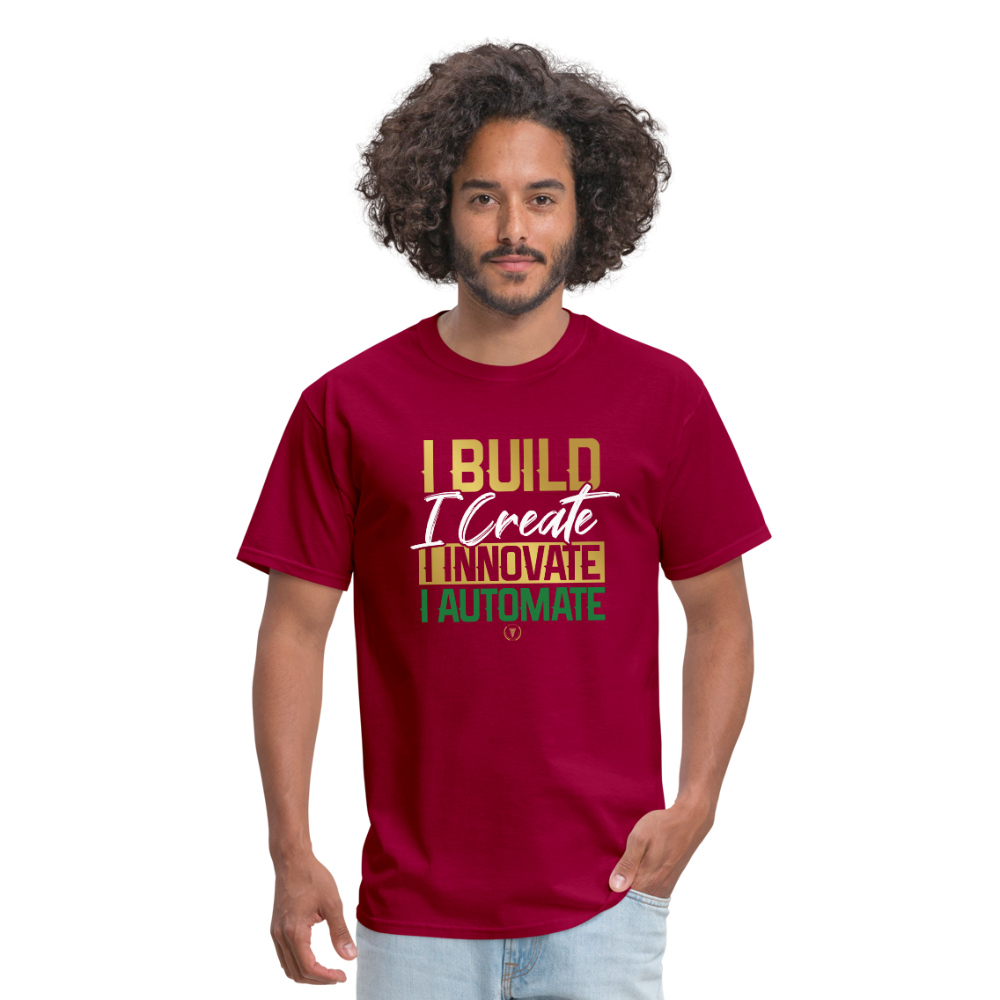 Builders, Creators, Innovators Statement - dark red