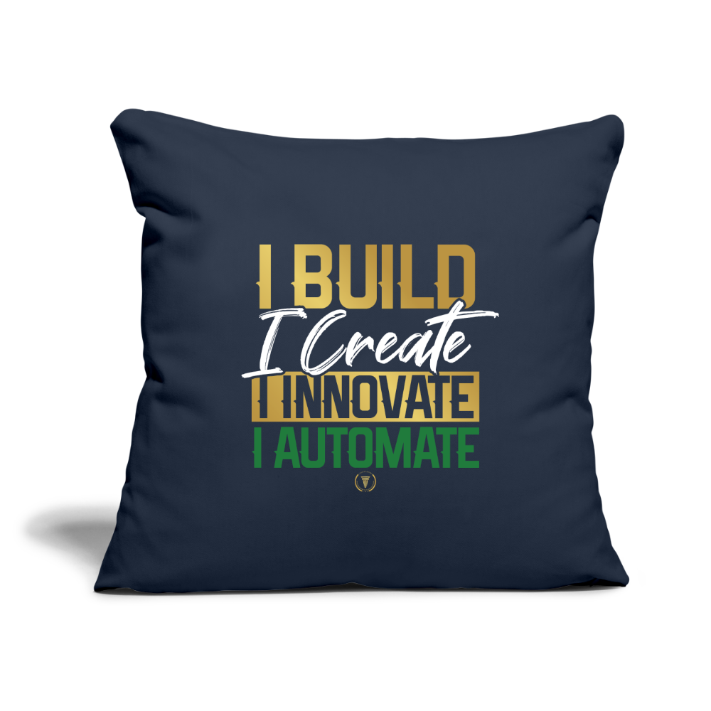 IBE Throw Pillow Cover 18” x 18” - navy