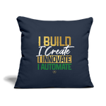 IBE Throw Pillow Cover 18” x 18” - navy