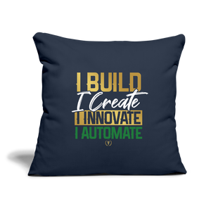 IBE Throw Pillow Cover 18” x 18” - navy